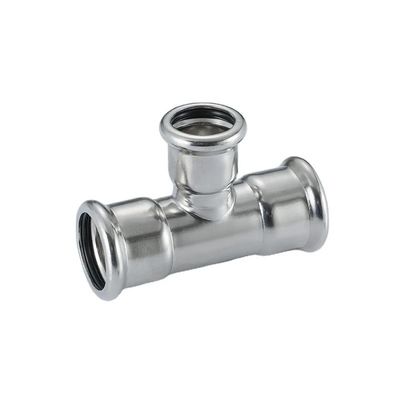 Good price SS304 316L الصناعية Tee فولاذ المقاوم للصدأ أجهزة الضغط للأنابيب المائية وأنابيب الغاز الانترنت