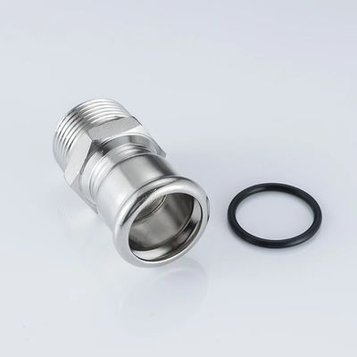 Good price 304 316L فولاذ المقاوم للصدأ أجهزة التوصيل للأنابيب الصحافة الذكور محول للماء أو الهواء الانترنت